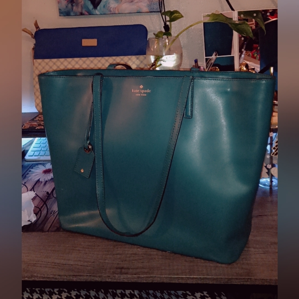 Kate Spade Turquoise Tote Bag